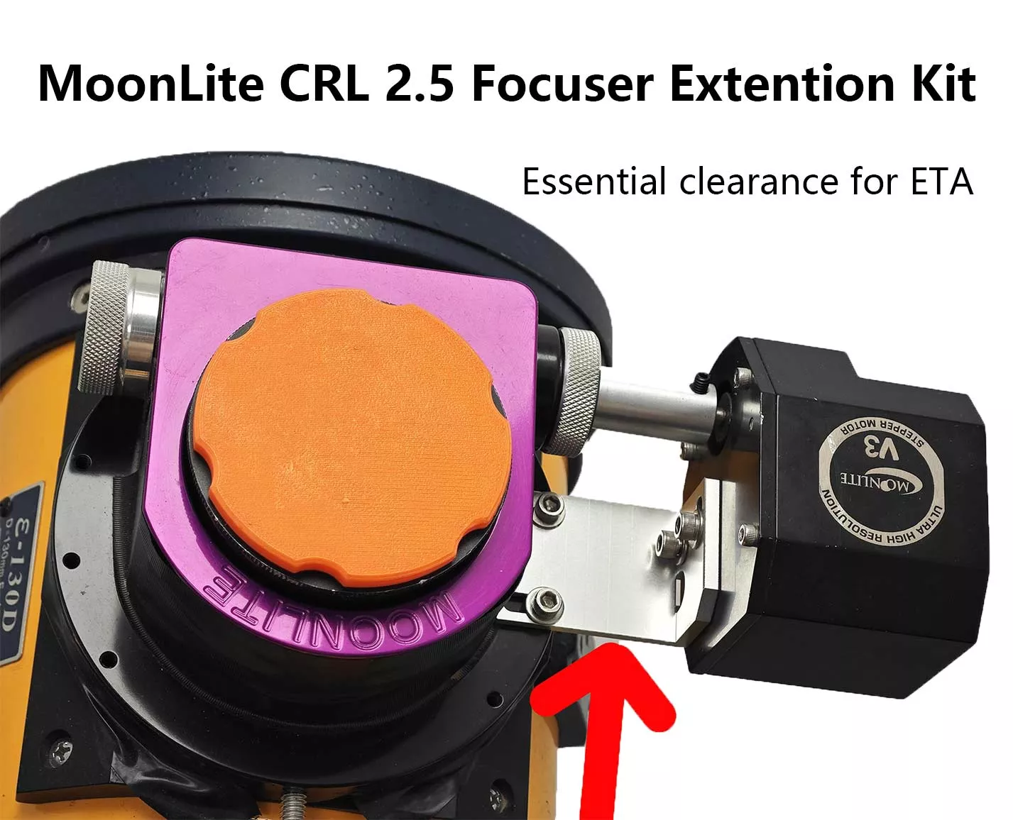 MoonLite CRL 2.5" Focuser Extension Kit