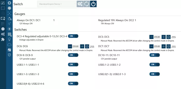 電源出力ポート